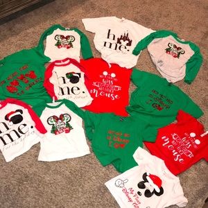 Family matching Disney Christmas shirts